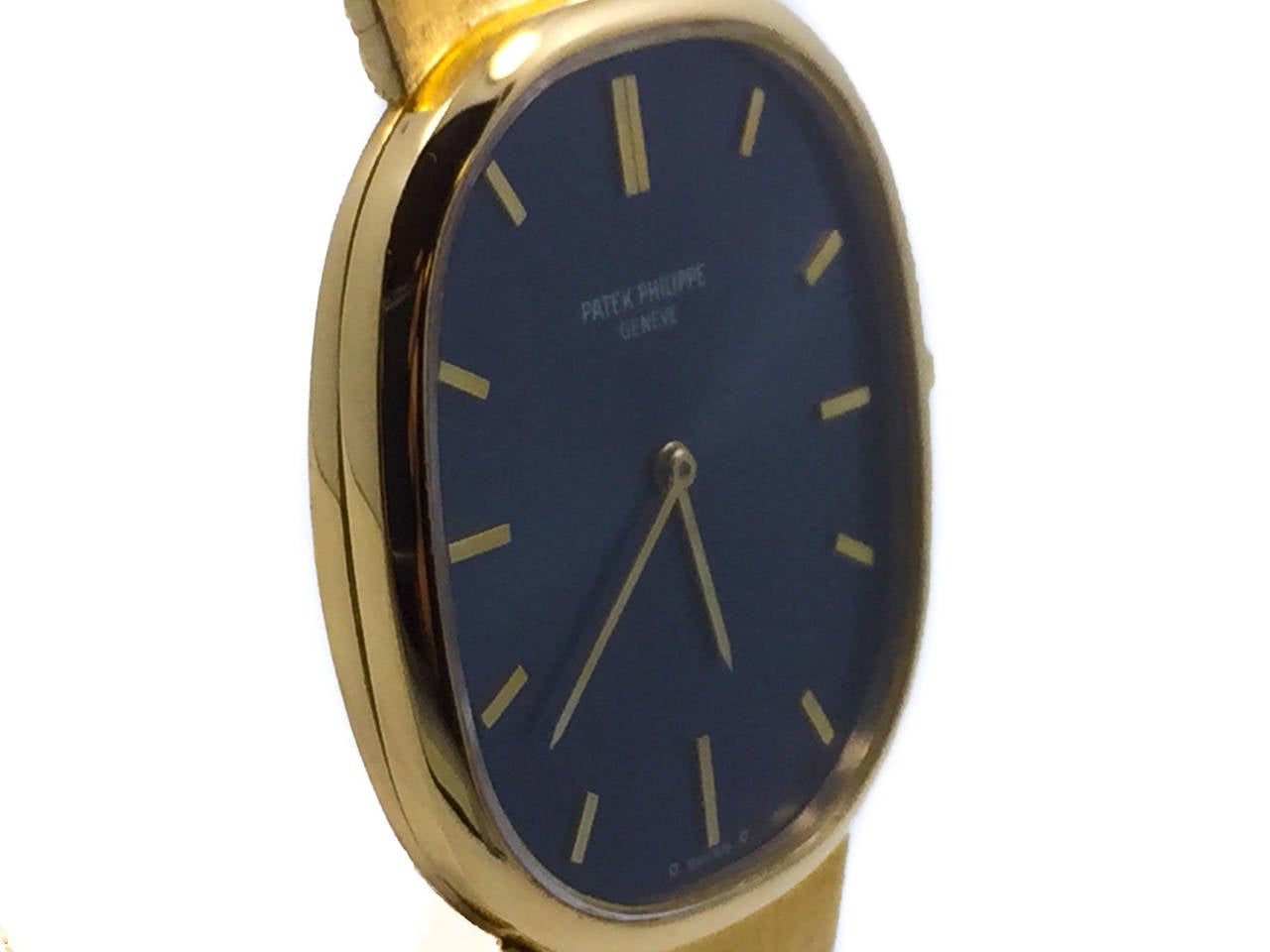 Men's Patek Philippe Yellow Gold Ellipse Wristwatch on a Bracelet Ref 3548