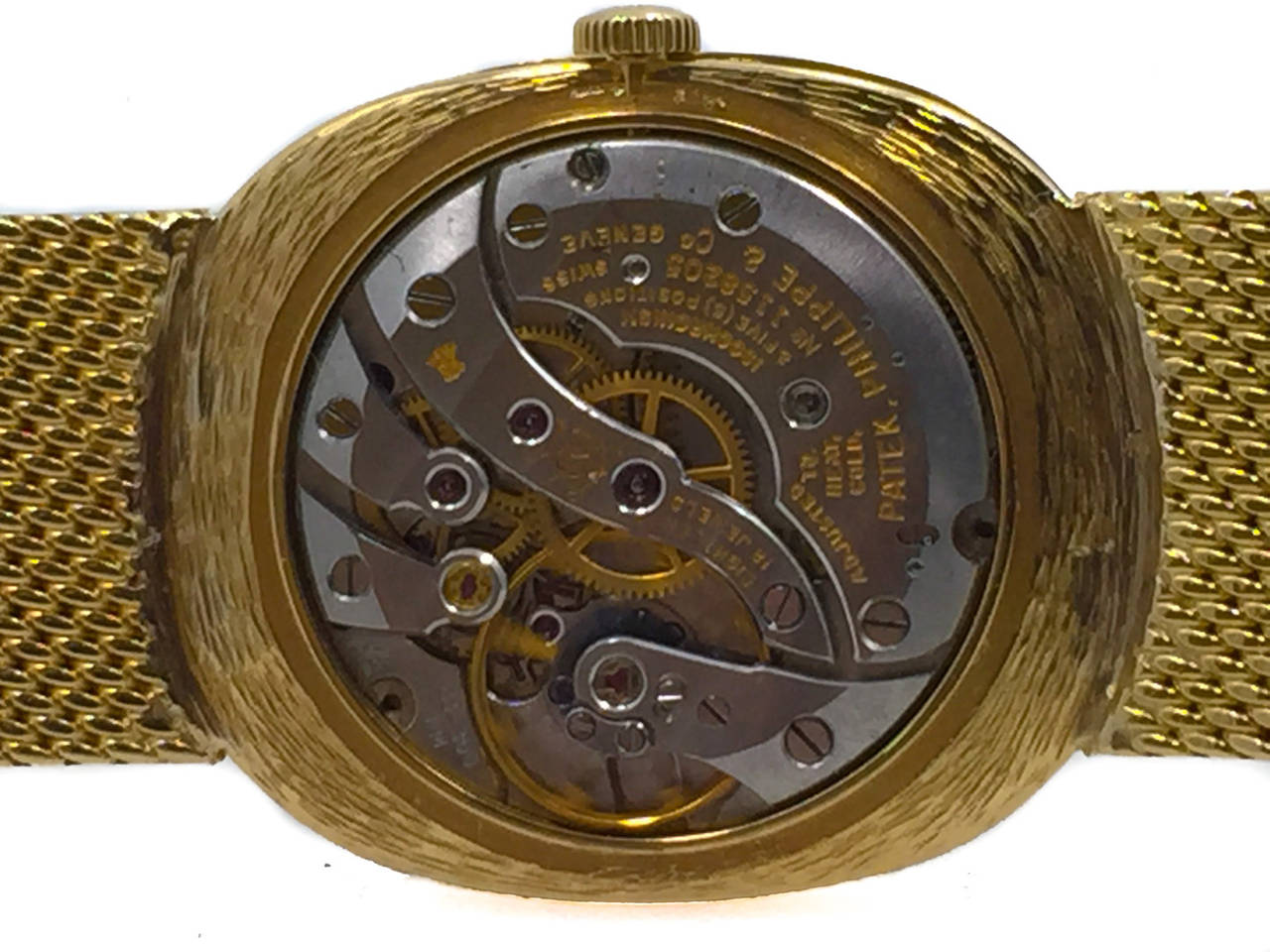 Patek Philippe Yellow Gold Ellipse Wristwatch on a Bracelet Ref 3548 3