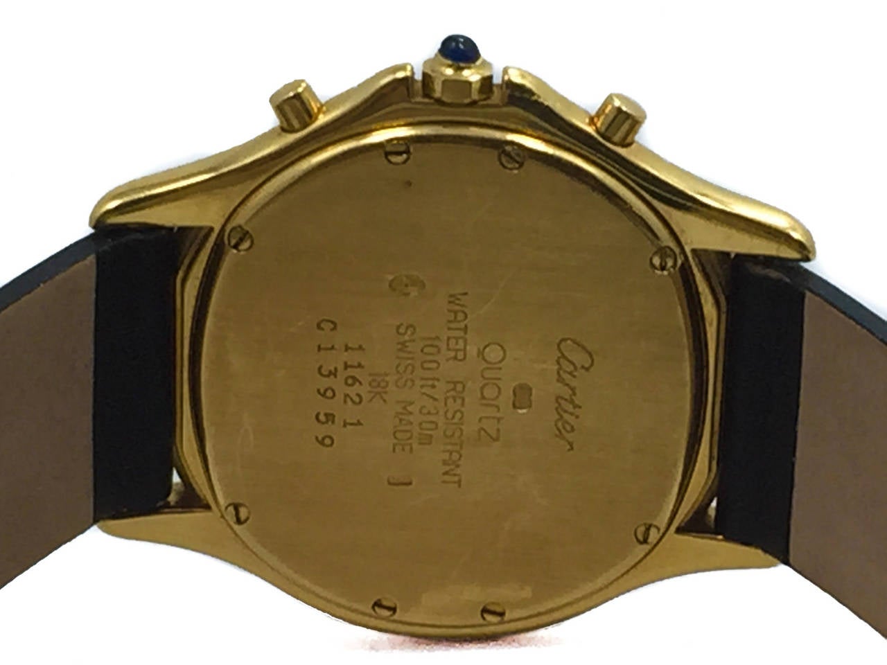 Cartier Yellow Gold Cougar Chronograph Wristwatch 3