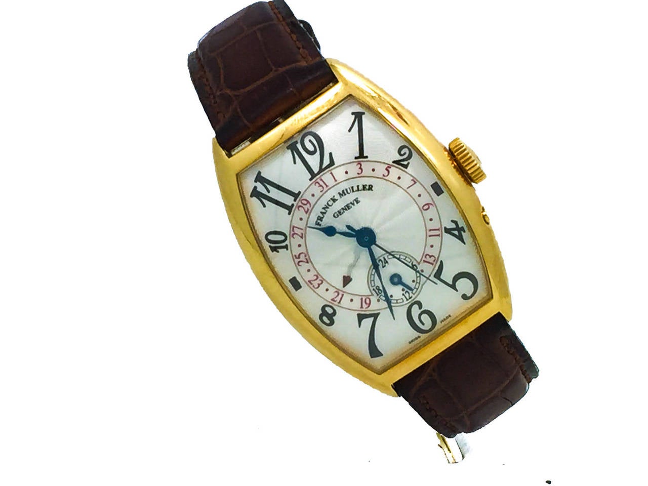 Mens Franck Muller Master Calendar 18k Yellow Gold Watch, Ref 5850 Q. The Watch is in Great Condition W/ Some Normal Signs of Wear, With a Polish it will Look Brand New. The Watch is Functioning Excellently, it is Powered by Automatic Mechanical