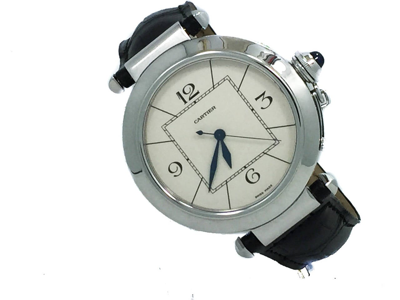 Men's Cartier Stainless Steel Pasha 42mm Wristwatch Ref W3107255