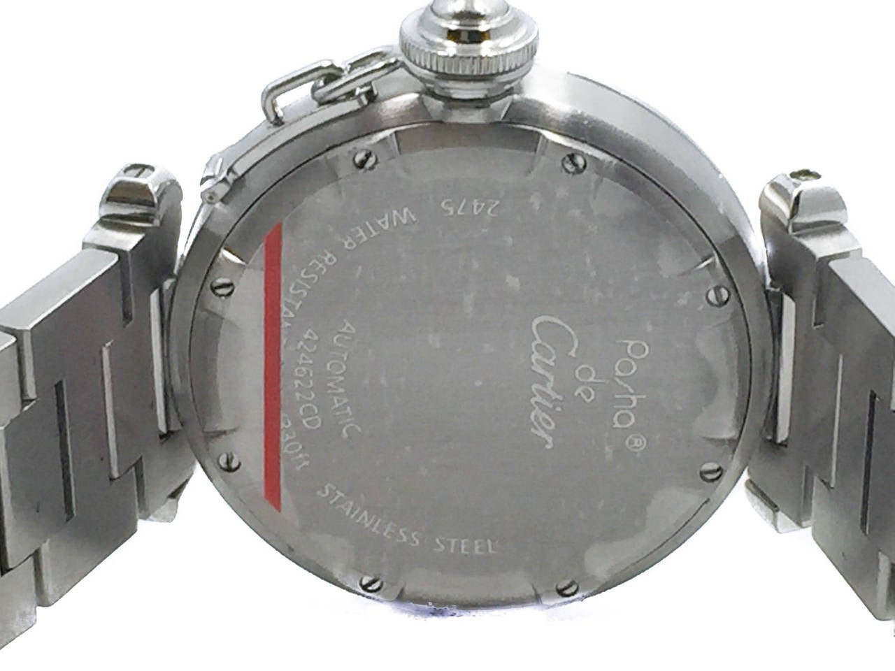 Cartier Lady's Stainless Steel Diamond Bezel 35mm Pasha Big Date Wristwatch 3
