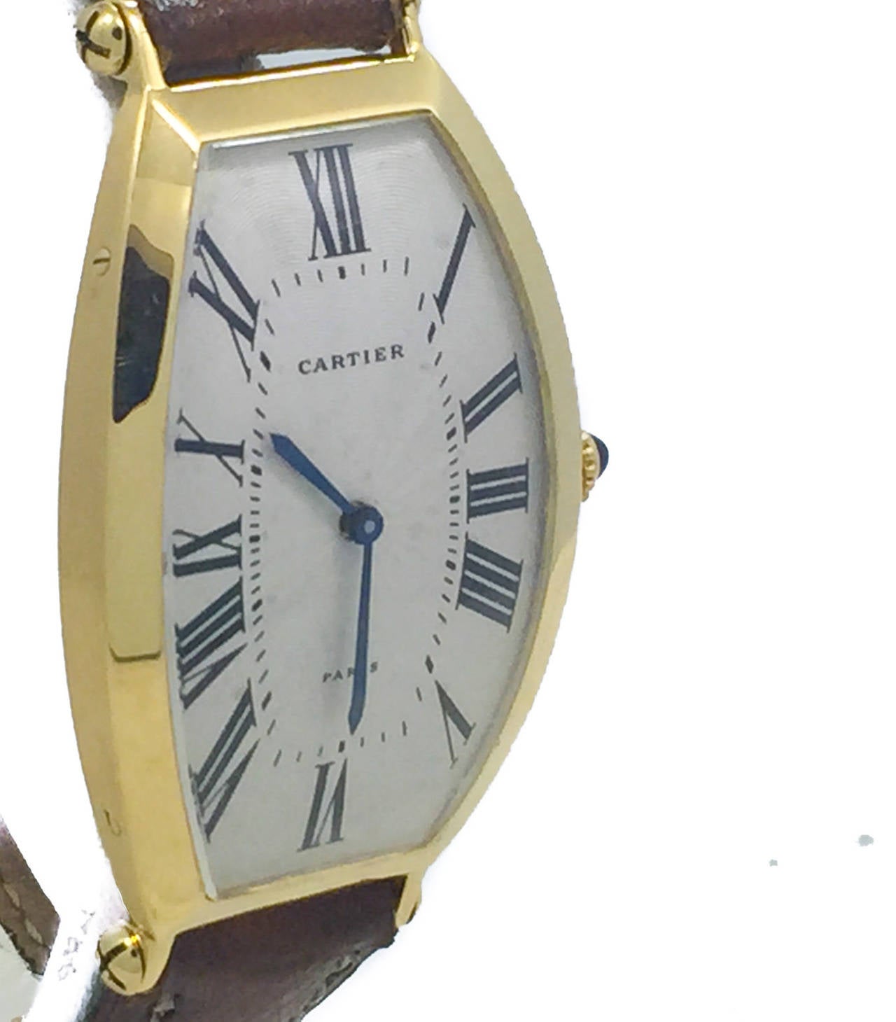 Cartier Yellow Gold Tonneau Wristwatch 1