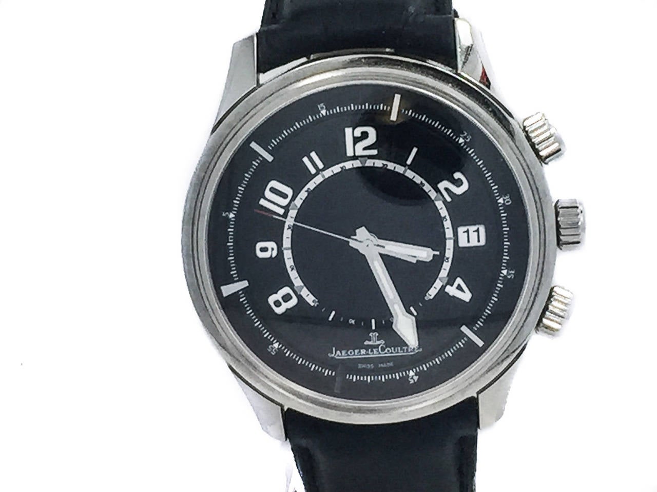Jaeger LeCoultre Stainless Steel Amvox 1 Automatic Aston Martin Alarm Wristwatch