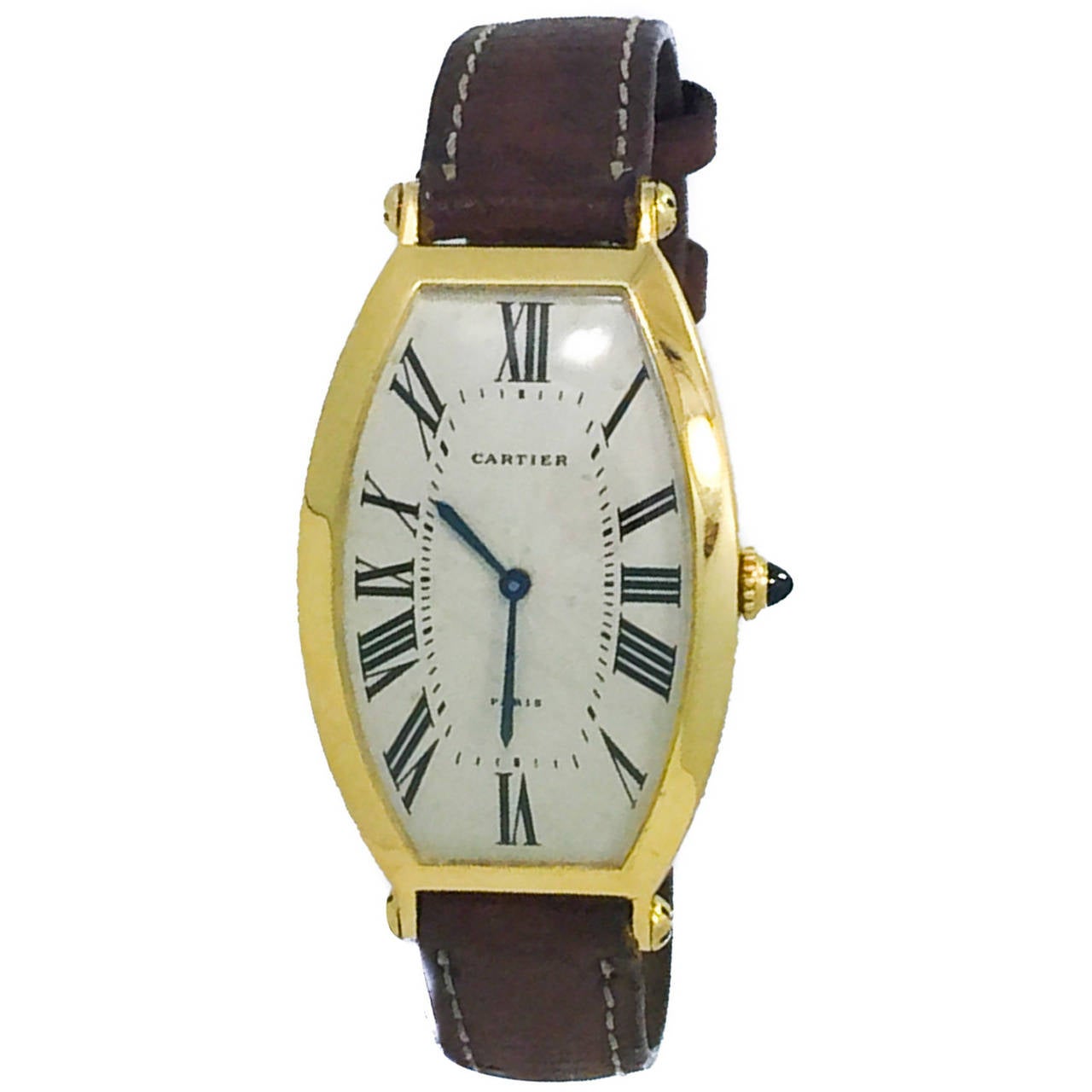 Cartier Yellow Gold Tonneau Wristwatch