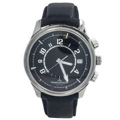 Jaeger LeCoultre Stainless Steel Amvox 1 Automatic Aston Martin Alarm Wristwatch