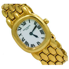 Patek Philippe Lady's Yellow Gold Ellipse Bracelet Wristwatch Ref 4830/1