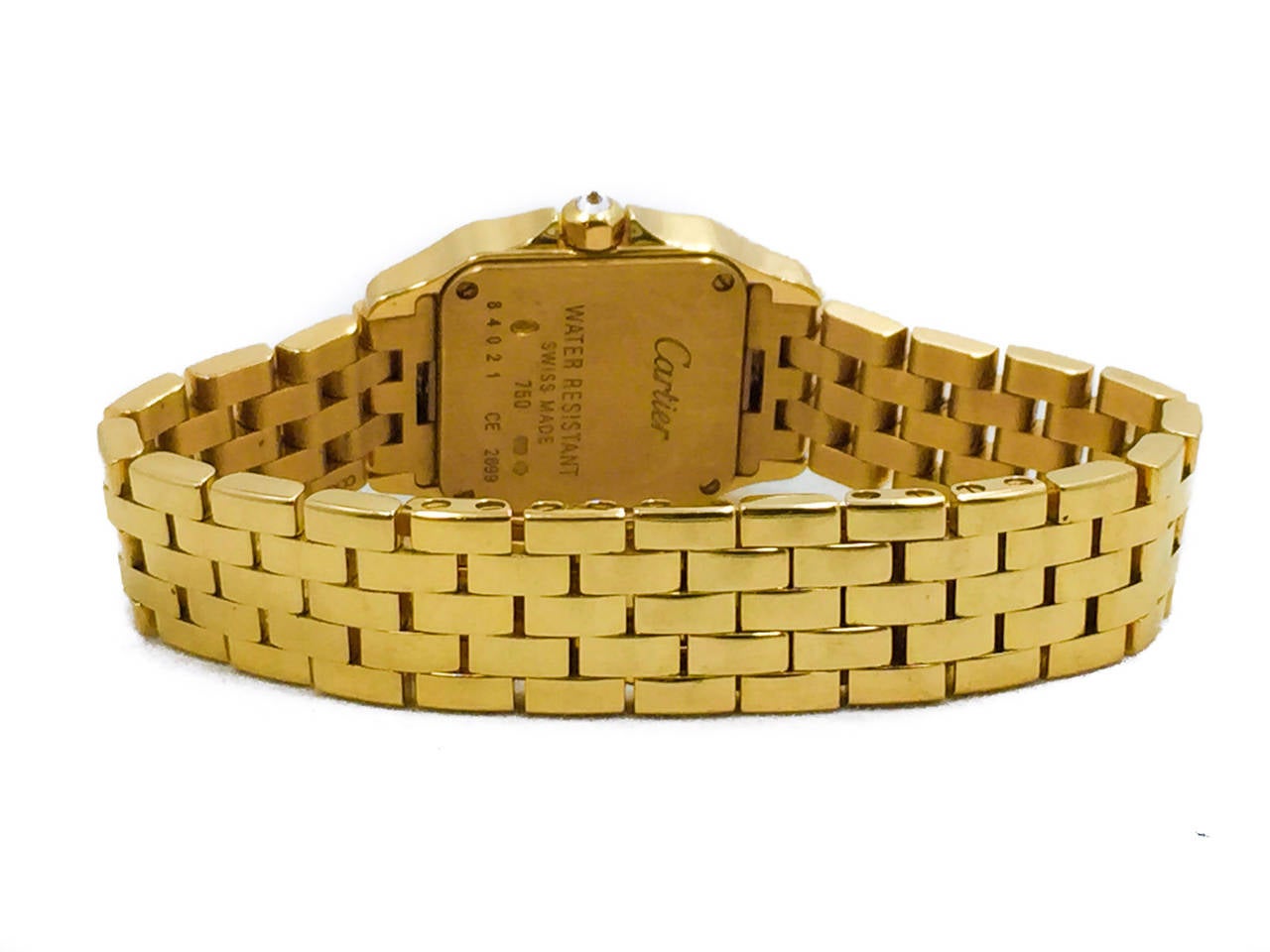 Cartier Lady's Yellow Gold Diamond Demoiselle Wristwatch Ref WF9001Y7 4