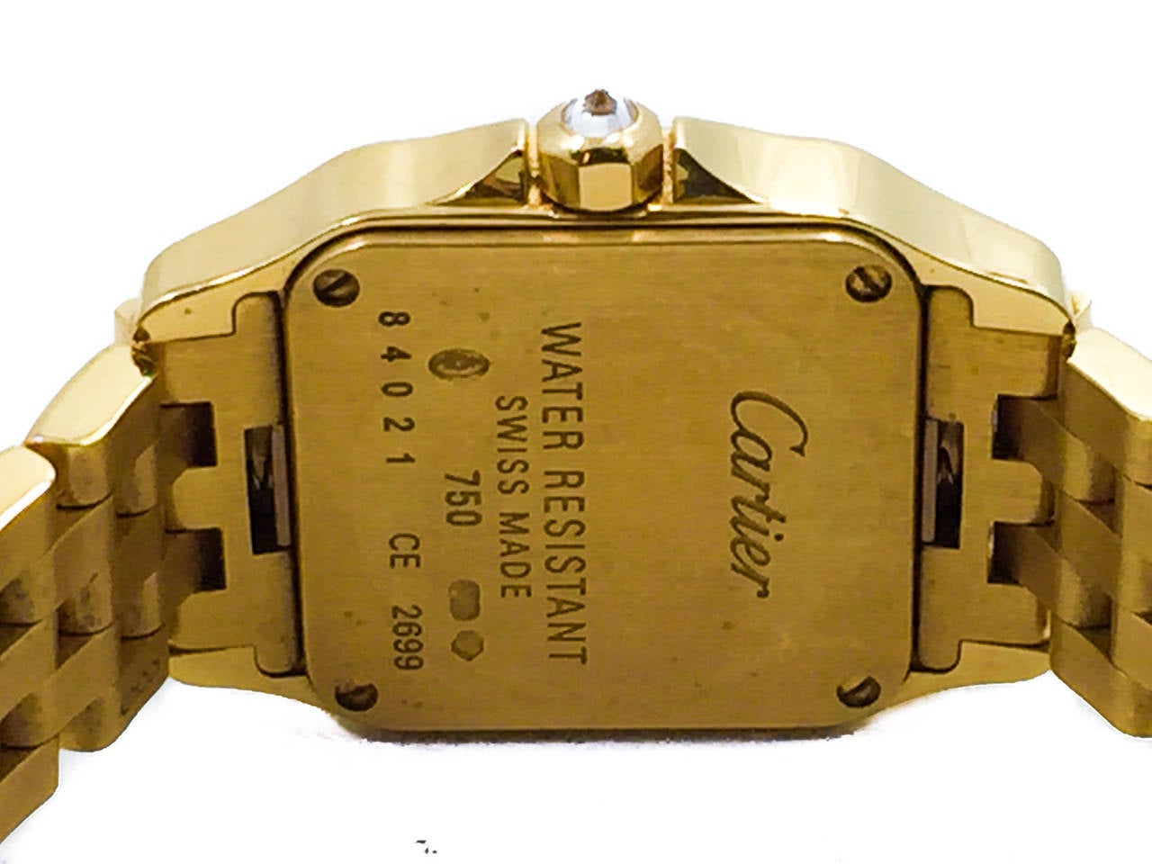 Cartier Lady's Yellow Gold Diamond Demoiselle Wristwatch Ref WF9001Y7 2