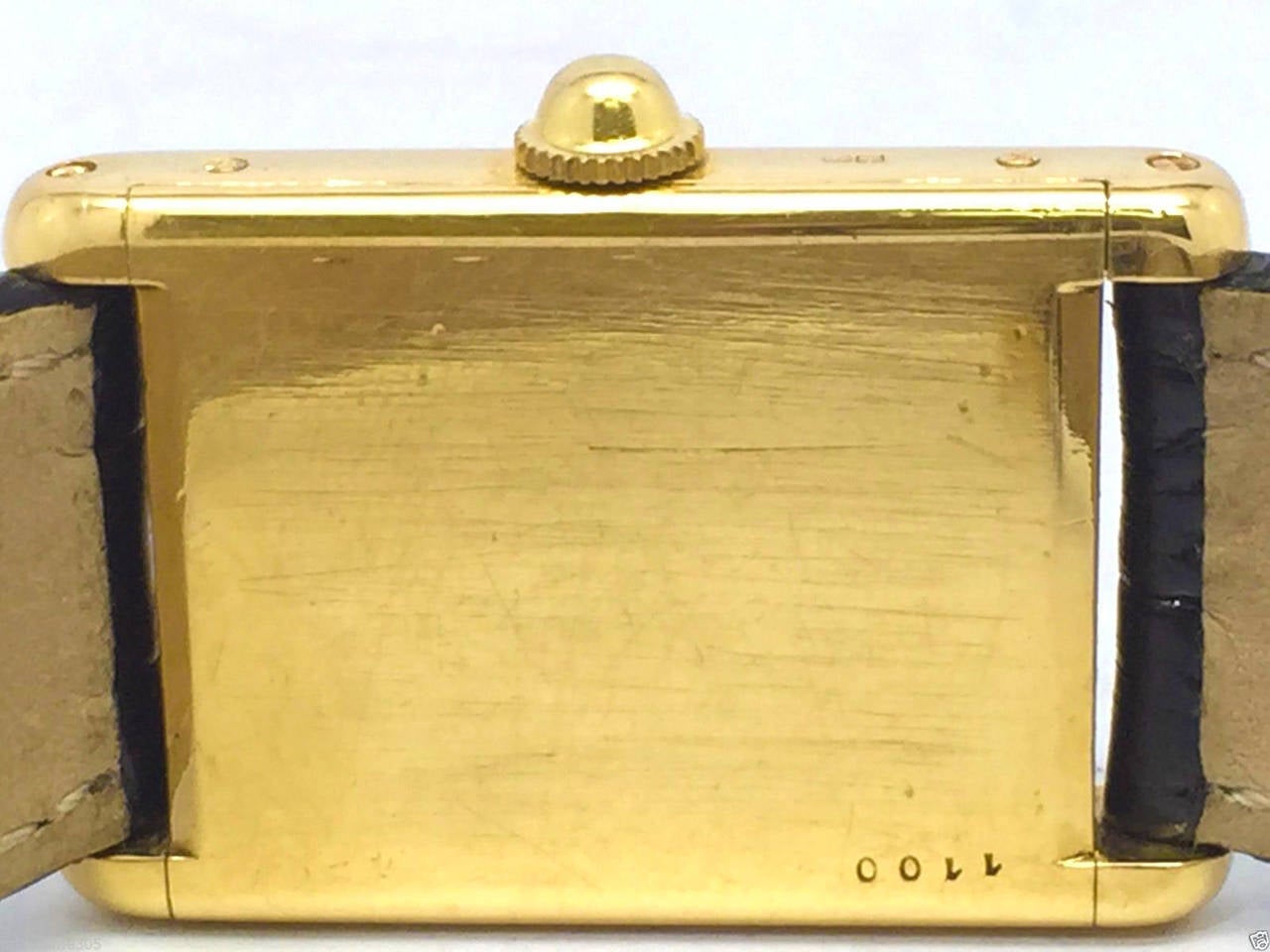 Cartier Yellow Gold XL Tank LeCoultre Movement Wristwatch 1