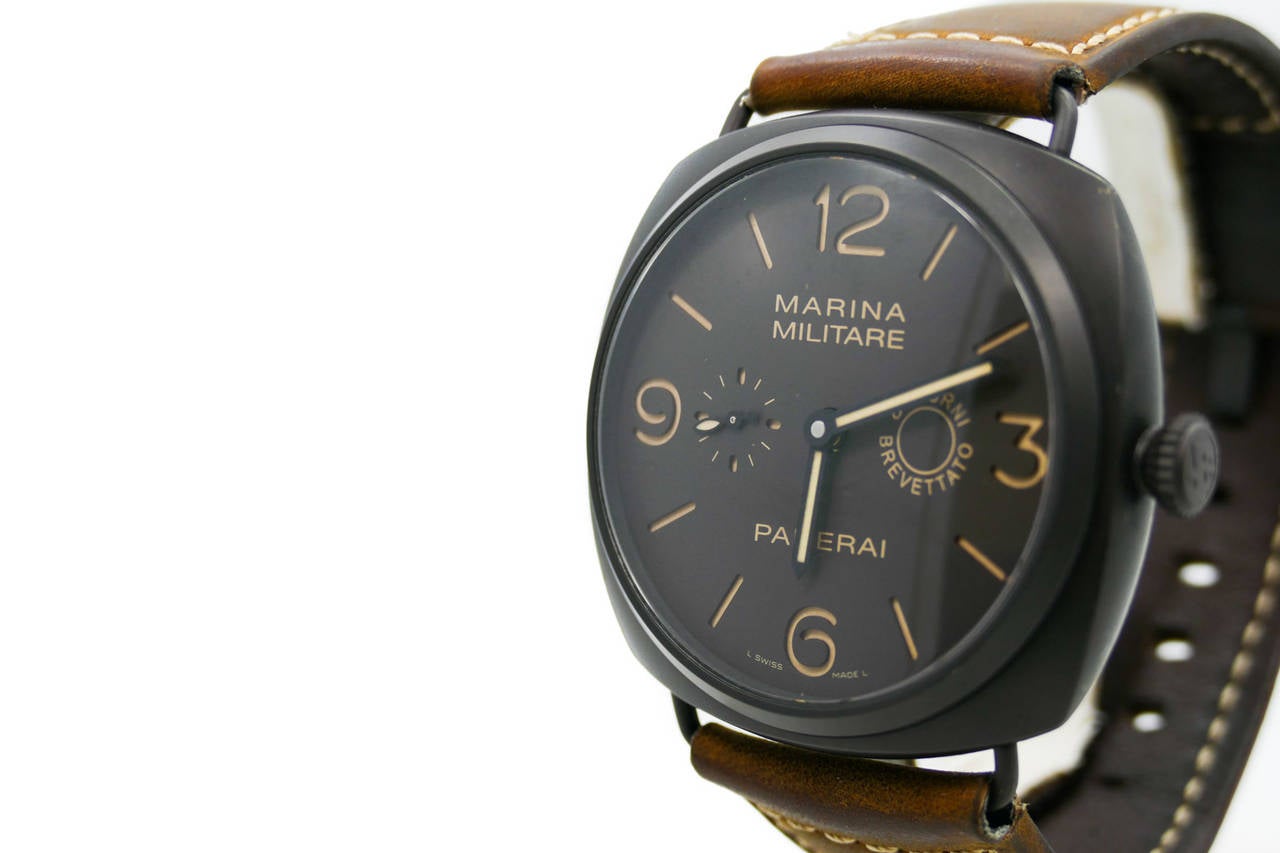 Panerai Pam 339 Radiomir Composite Marina Militare 8 Giorni Ltd Ed Wristwatch In Excellent Condition In Miami, FL