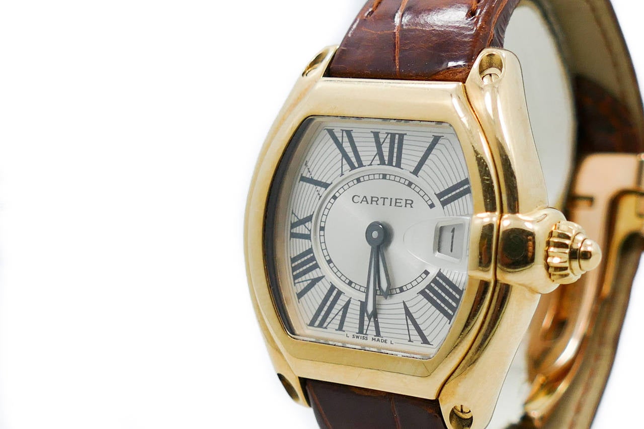 Women's Cartier Lady's Yellow Gold Roadster Wristwatch