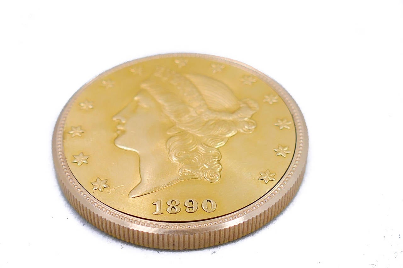 Audemars Piguet Yellow Gold  $20 Liberty Coin Pocket Watch 2