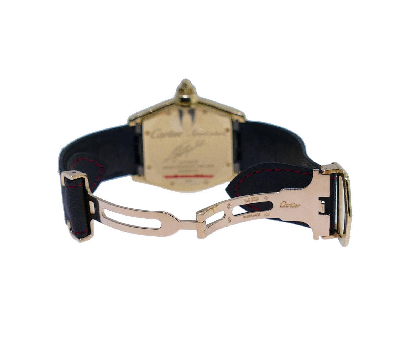 Cartier Gelbgold Limitierte Auflage Smarson Fittipaldi Roadster-Armbanduhr 2
