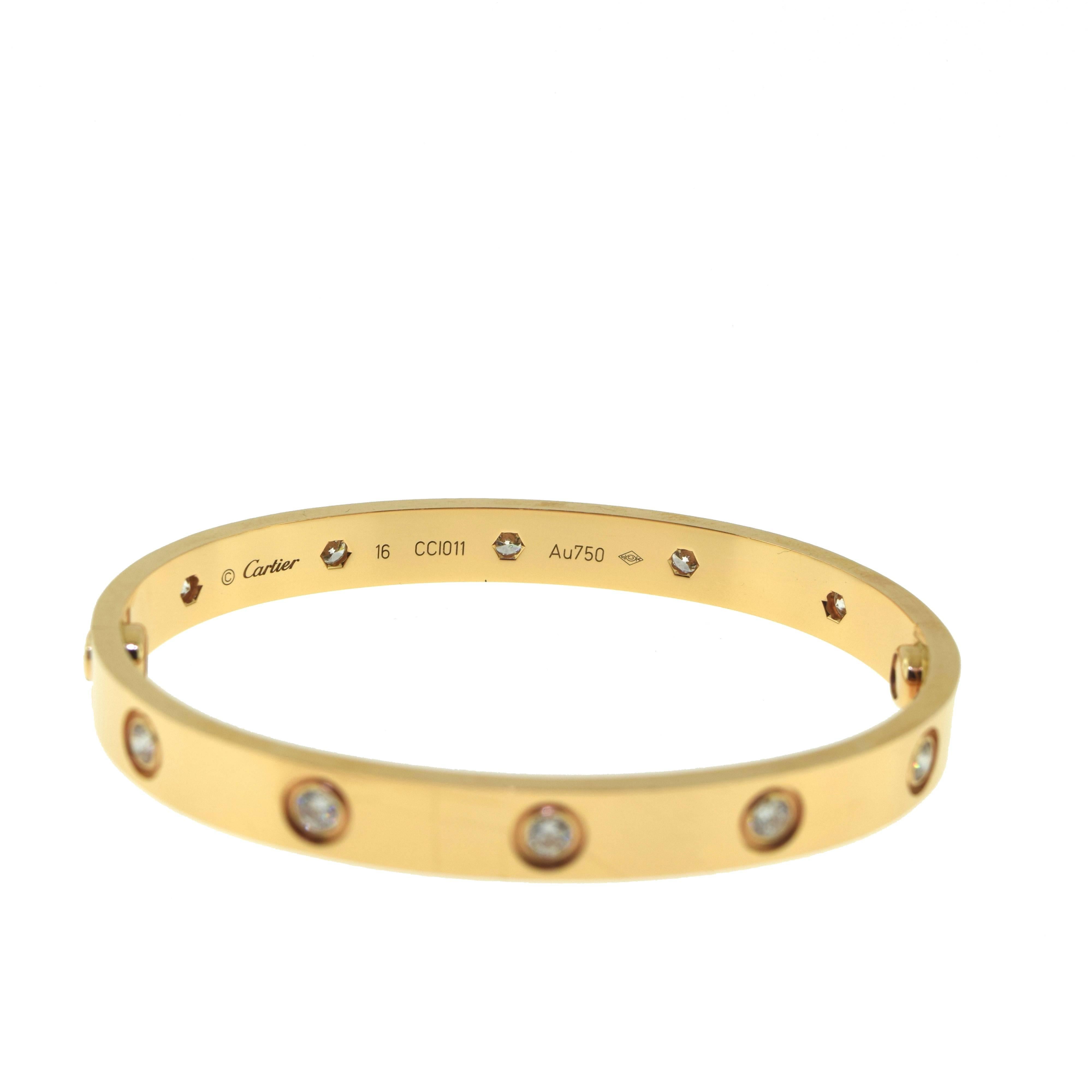 cartier love bracelet certificate