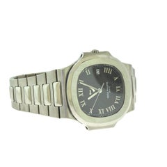 Patek Philippe Nautilus Jumbo 3710 Steel Power Reserve Watch, Papers & Box