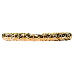 18K Rose Gold Classic Diamond Bangle with Natural Diamonds  IdunnCollections
