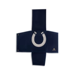 Harry Winston Platinum Diamond Floral Lattice Collar Necklace