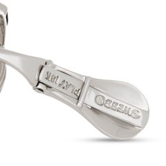 David Webb 18KWG/Platin, Bergkristall und Diamant – Ohrclips