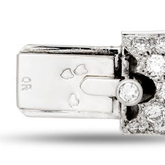 Cartier Armreif „Etincelle“ aus Platin mit Diamant-Pavé-Besatz