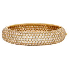 Cartier Bracelet jonc pavé de diamants en or jaune 18 carats