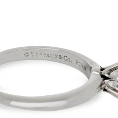 Tiffany & Co. 0.51 Carat Round Diamond Solitaire Engagement Ring in Platinum