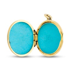 Tiffany and Co. 14 Karat Yellow Gold Oval Locket Pendant *NO CHAIN*