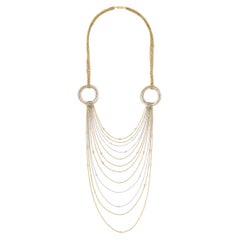 Collana Cartier "Trinity de Cartier" in oro triplo 18 carati con motivo "Draperie" e diamanti