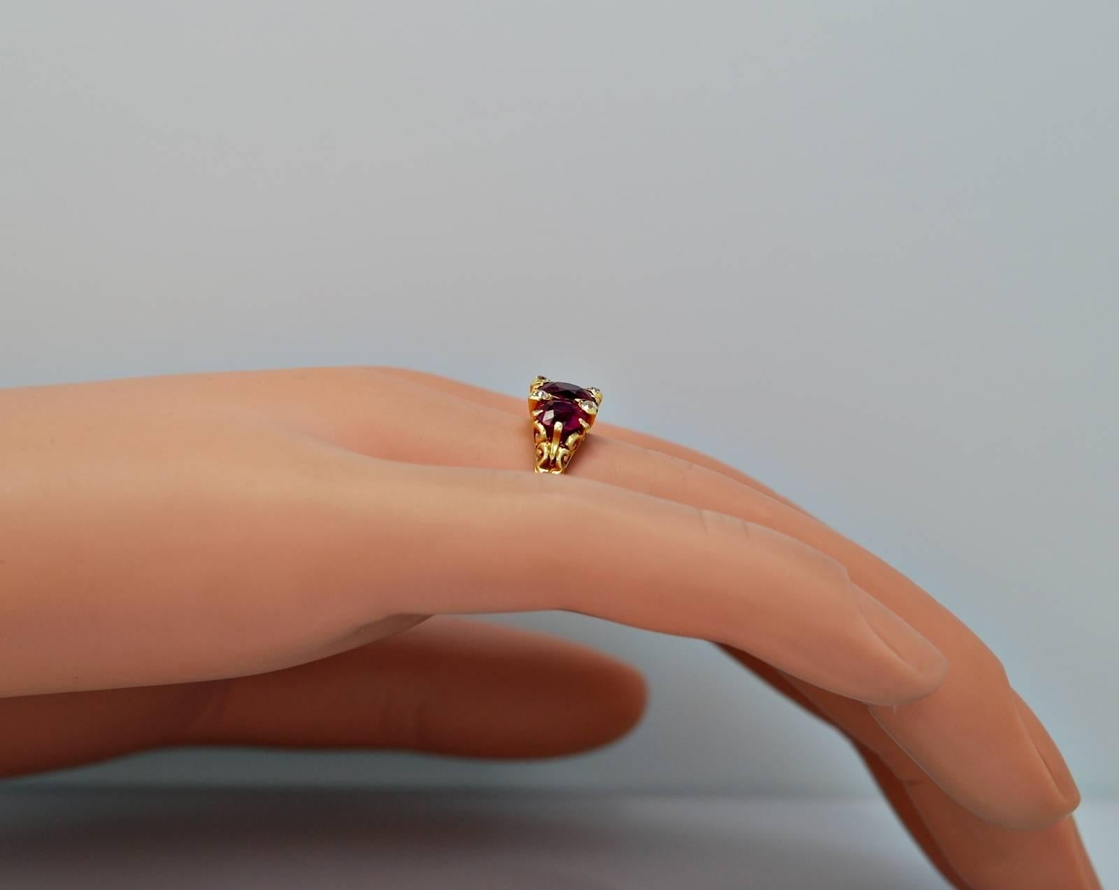 Shreve & Co. Antique Ring  Burma Ruby No Heat 1
