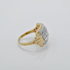 Antique .50 Carats Diamonds Gold Palladium Fashion Ring