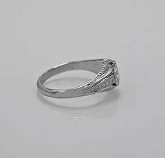 Art Deco .40 Carat Diamond Gold Engagement Ring