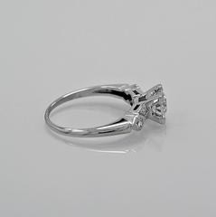 Art Deco .75 Carat Diamond Platinum Engagement Ring