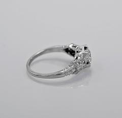 Art Deco .55 Carat Diamond Platinum Engagement Ring