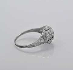 Art Deco .33 Carat Diamond Platinum Engagement Ring