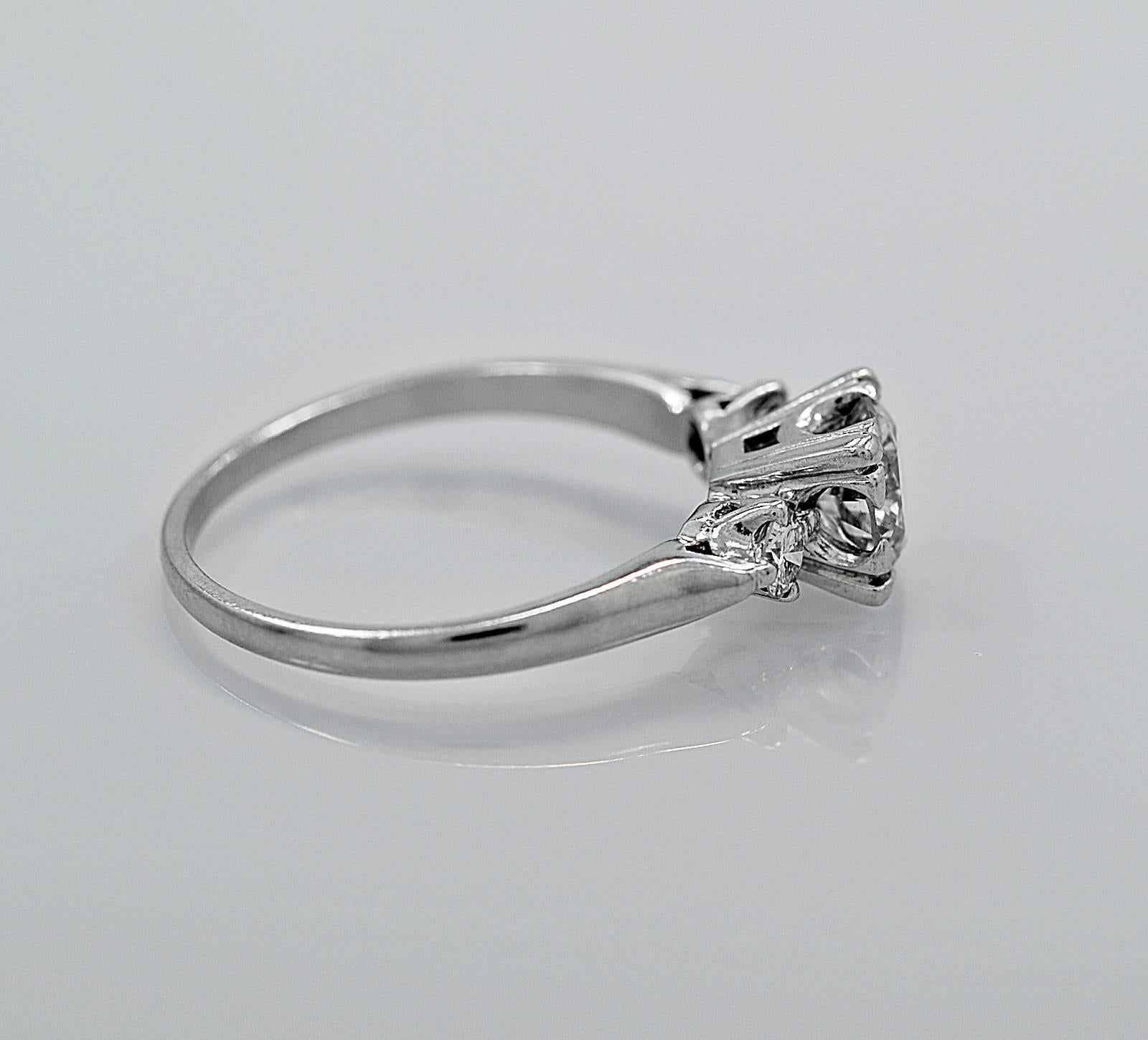 A classic style with a timeless design, this antique engagement ring remains a highly desired 
