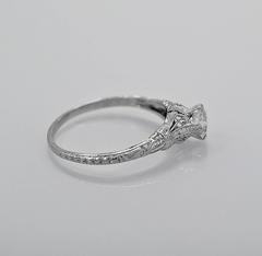 Art Deco .55 Carat Diamond Platinum Engagement Ring