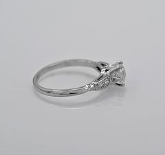 Art Deco .60 Carat Diamond Platinum Engagement Ring