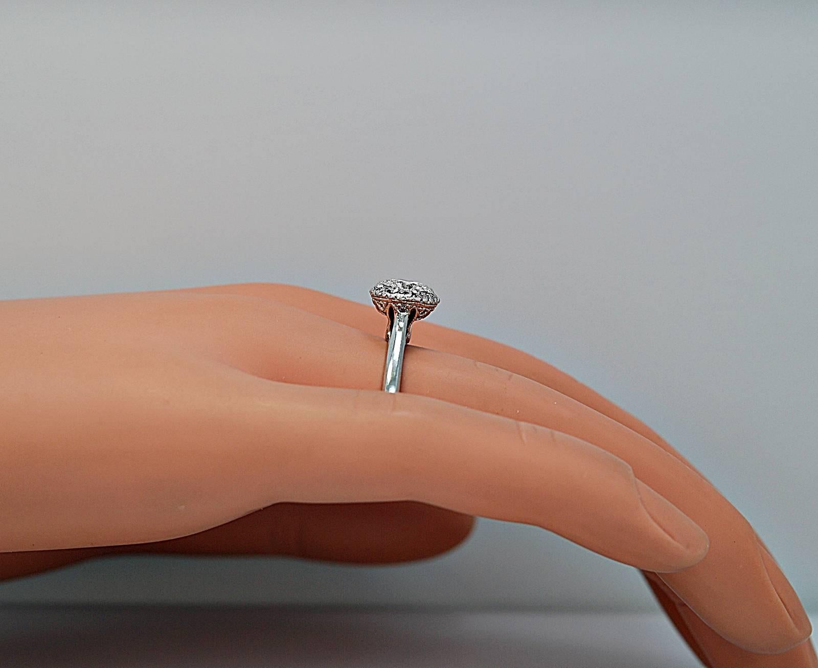 Women's Tacori 1.05 Carat Diamond Platinum Engagement Ring  For Sale
