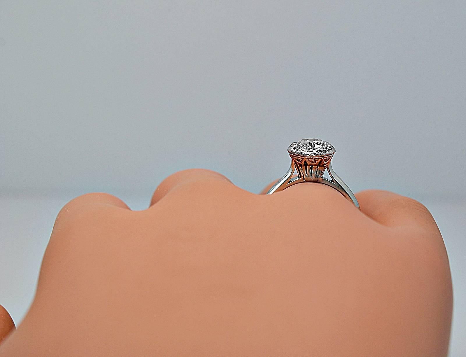 Tacori 1.05 Carat Diamond Platinum Engagement Ring  For Sale 1