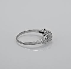 Art Deco .30 Carat Diamond Gold Engagement Ring
