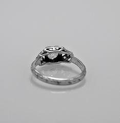Art Deco .45 Carat Diamond Gold Engagement Ring