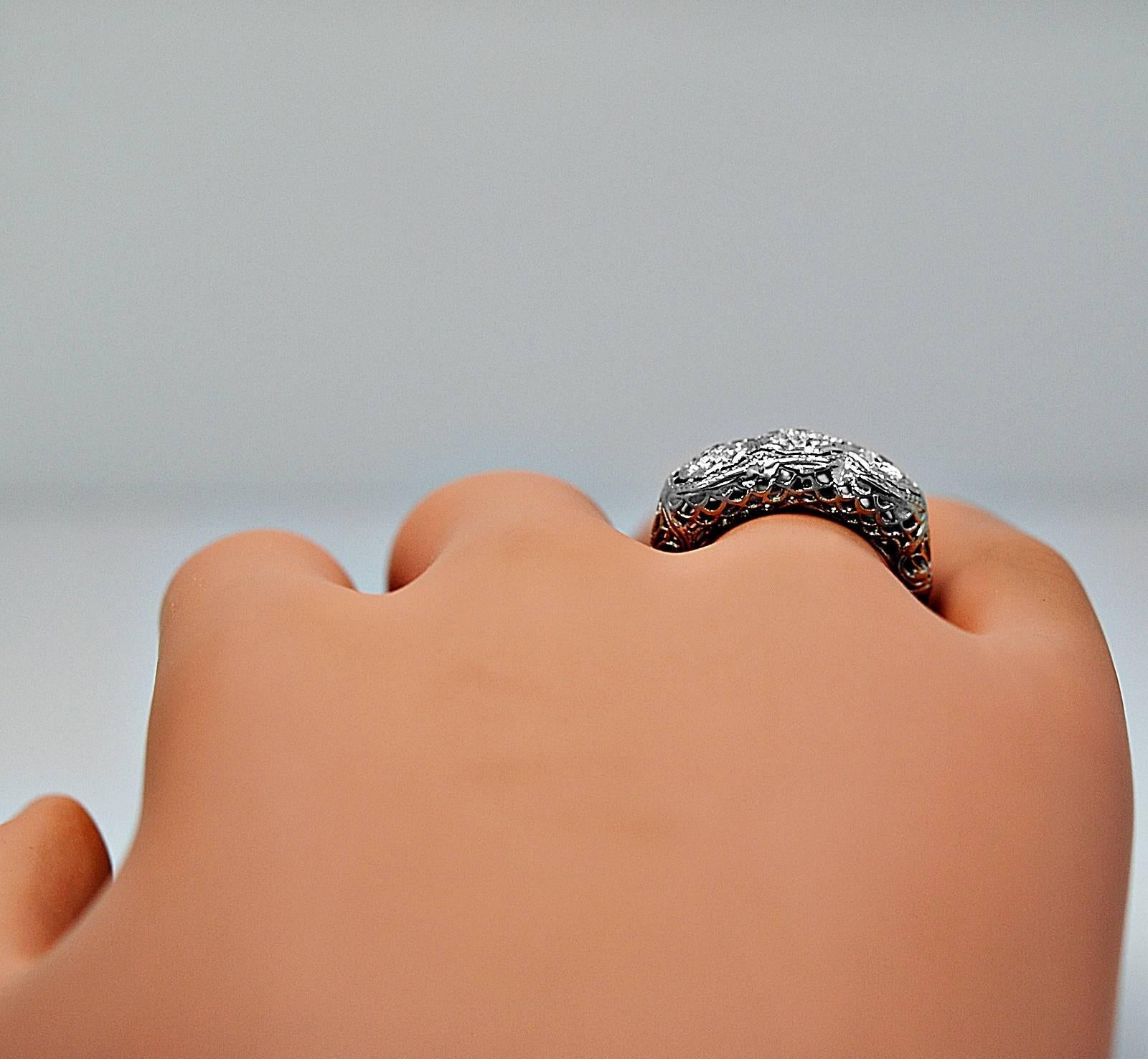 Women's .65 Carat Diamond & White Gold Engagement Ring