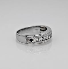 1.00 Carat Vera Wang Sapphire Diamond Wedding Band Ring