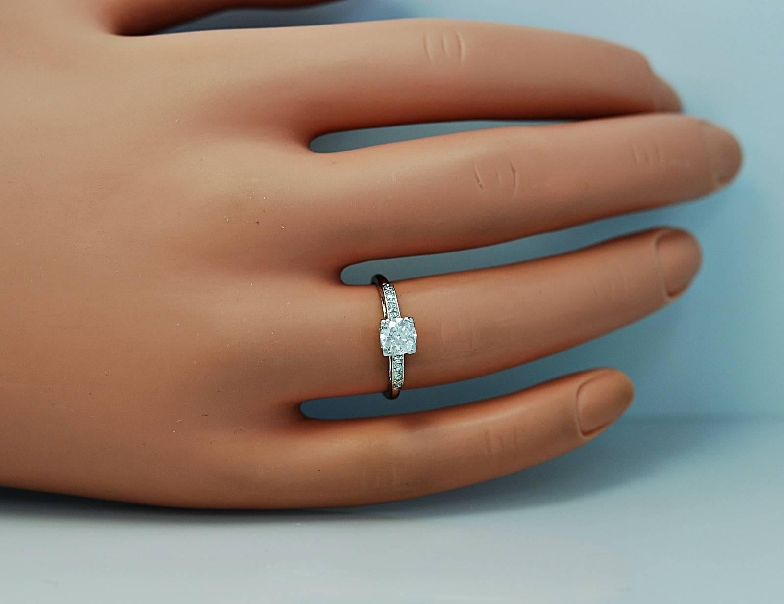Women's Amazing Art Deco .54 Carat Diamond Platinum Engagement Ring
