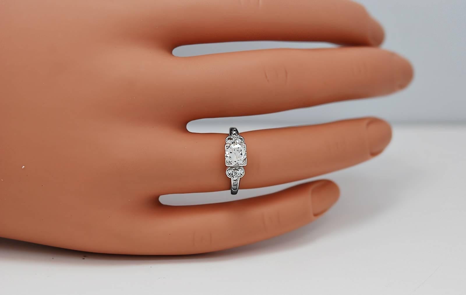 .70 Carat Platinum Diamond Engagement Ring In Excellent Condition In Tampa, FL