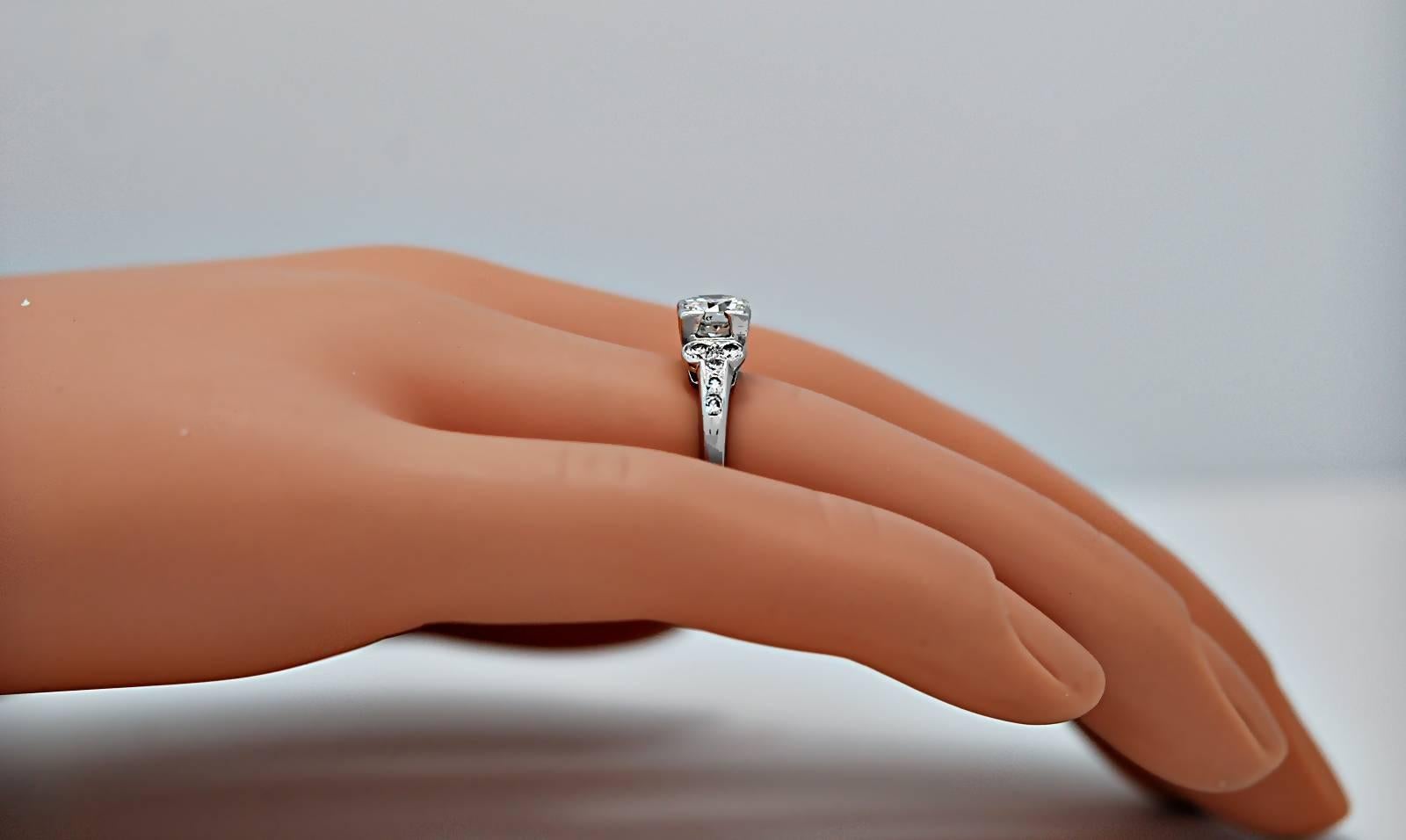 Women's .70 Carat Platinum Diamond Engagement Ring