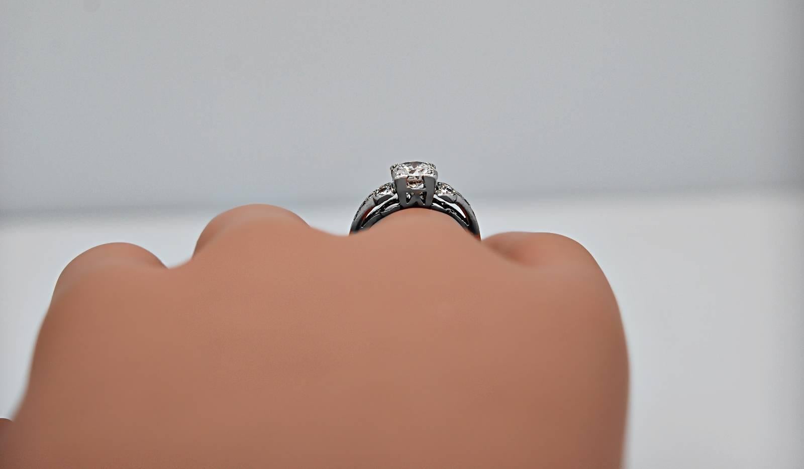.70 Carat Platinum Diamond Engagement Ring 1