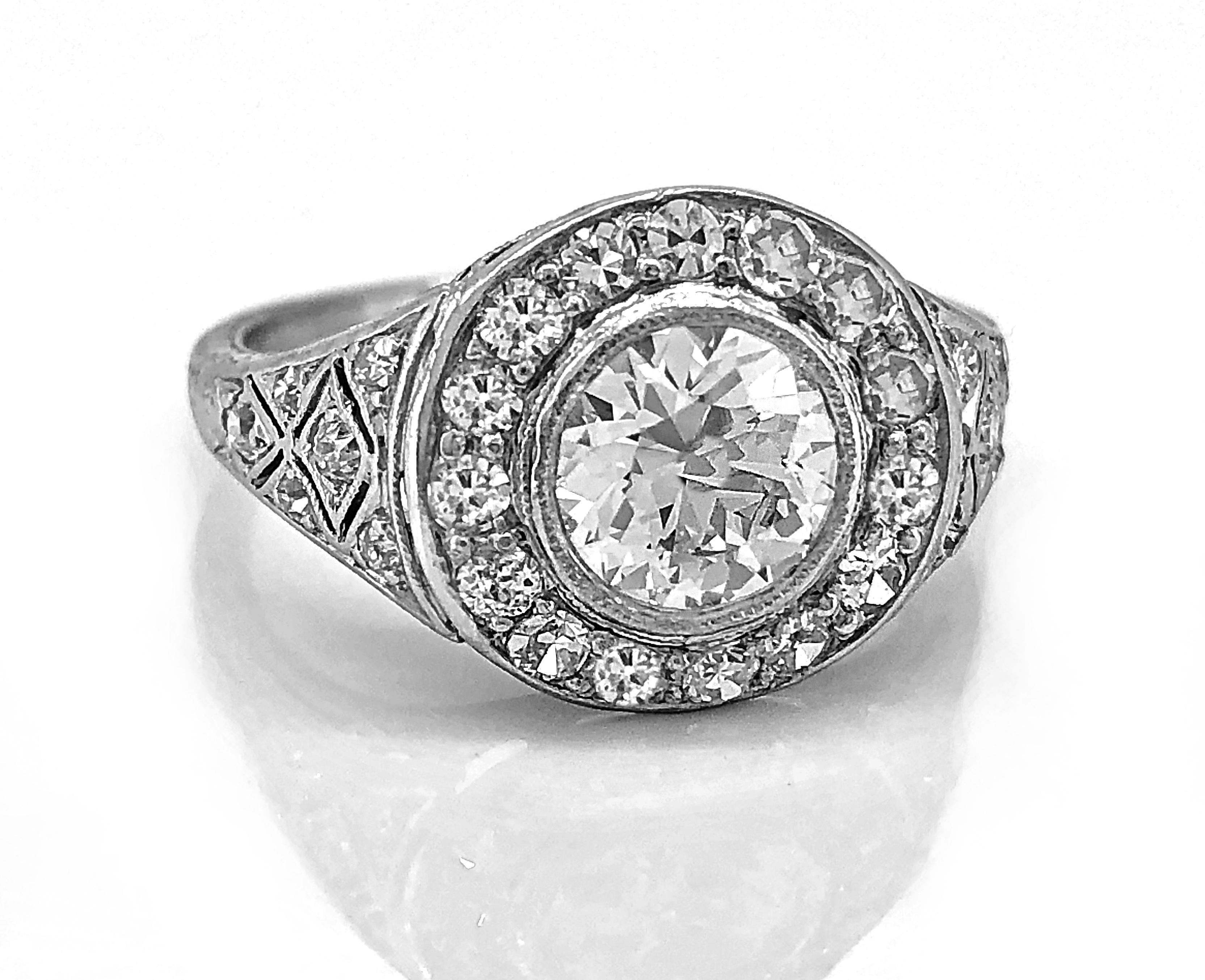 An incredibly beautiful Art Deco Antique Engagement ring in a 