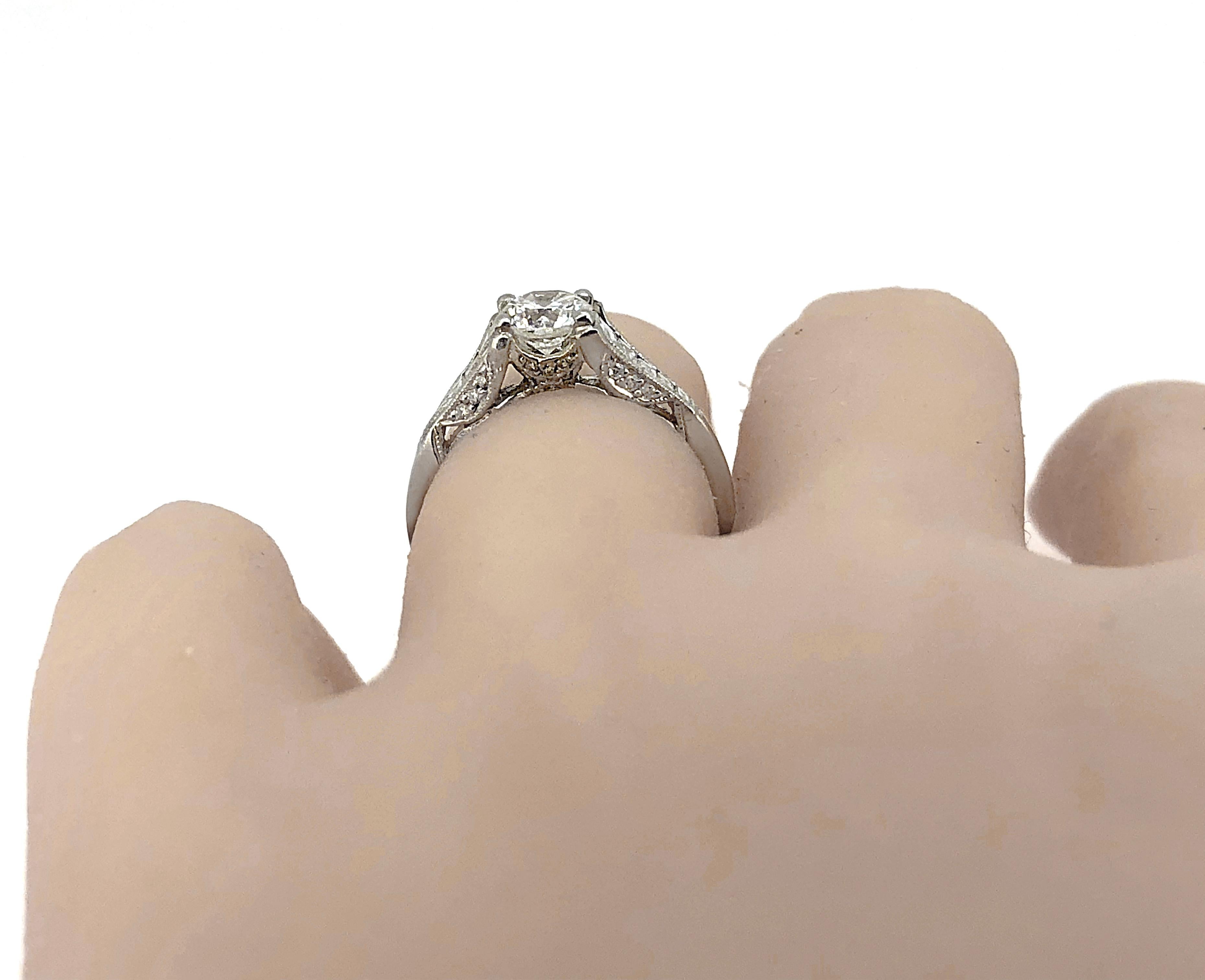 Sensational Tacori Diamond Platinum Engagement Ring In Excellent Condition For Sale In Tampa, FL