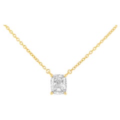 Alexander Beverly Hills EGL 1.52ct Diamond Solitaire Necklace Yellow Gold